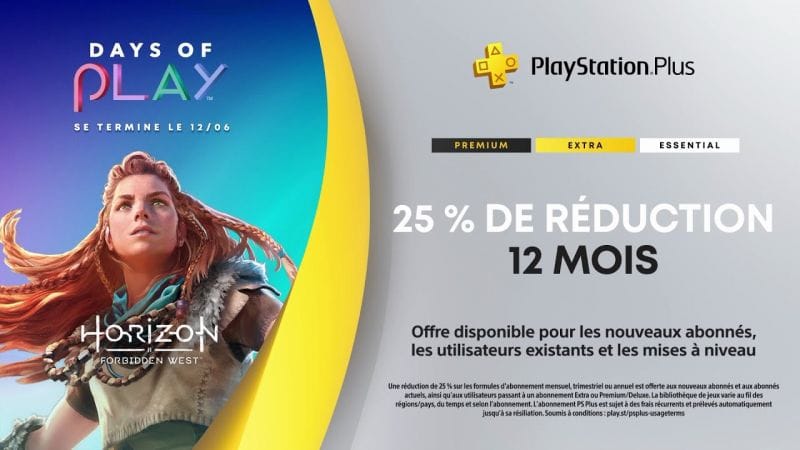PlayStation Plus | Offres Days of Play du 2 au 9 juin 2023 | PS5, PS4