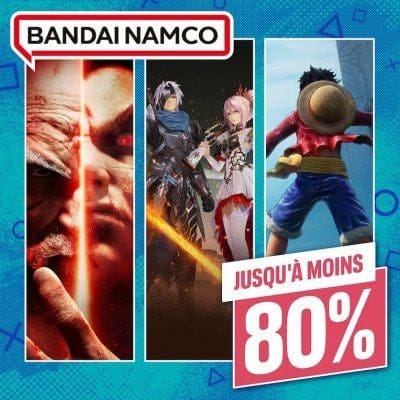 SOLDES du PlayStation Store : jusqu'à -80 % de remise avec les promotions Bandai Namco et les Offres de milieu d'année