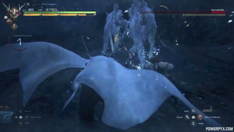 Final Fantasy 16 (XVI) - Necrophobe Boss Fight - FINAL FANTASY MODE DIFFICULTY