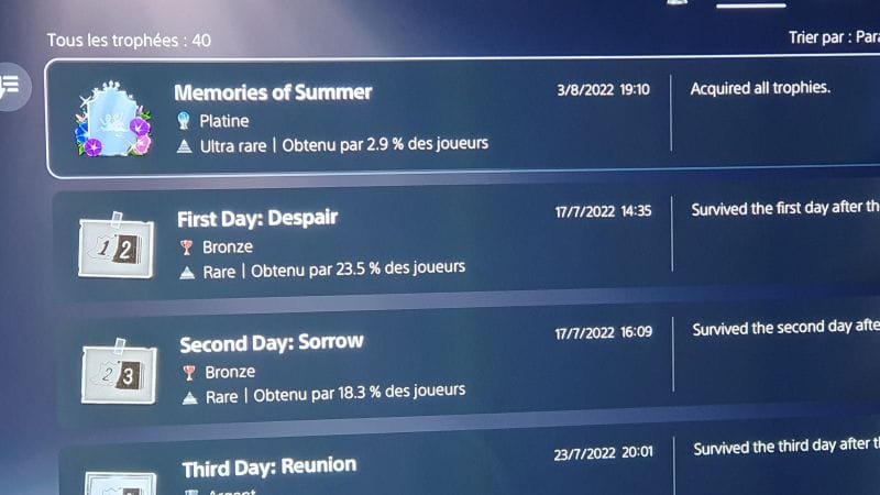 Platine 7 Disaster Report 4 Summer Memories