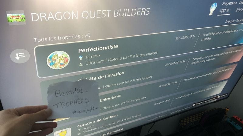 Platine #1 Dragon Quest Builders