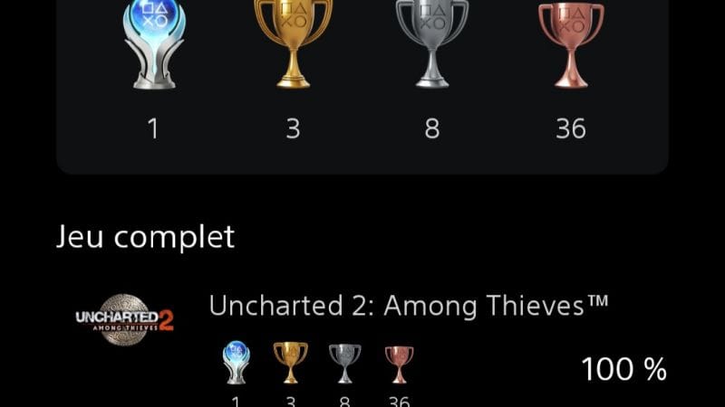 Platine #4 Uncharted 2: Among Thieves