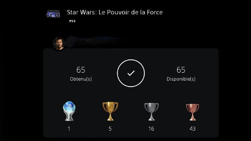 Platine #8 Star Wars le pouvoir de la force ultimate sith edition