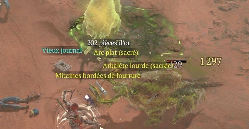 Le Gobelin au trésor peut lancer une quête s'il fait tomber un Vieux journal
