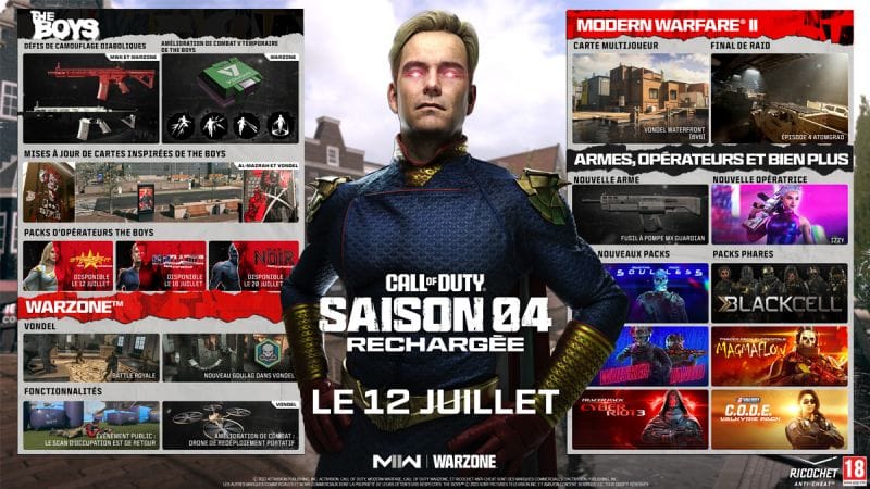 Saison 4 Rechargée Warzone 2 patch notes : toutes les nouveautés de la maj du 12 juillet sur MW2