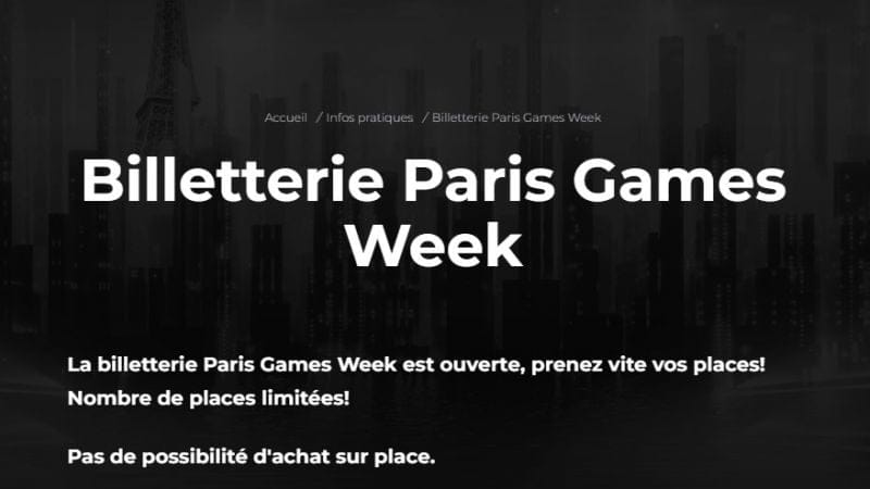 Les places pour la PGW 2023 sont en ventes