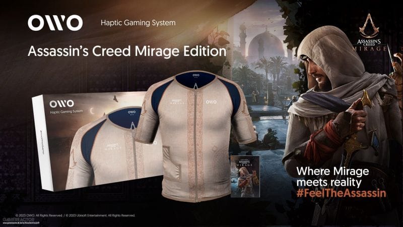 OWO lance une veste haptique en édition spéciale et annonce un partenariat avec Ubisoft