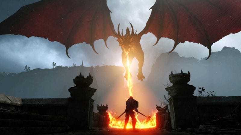 Demon's Souls : Boss Dragon rouge