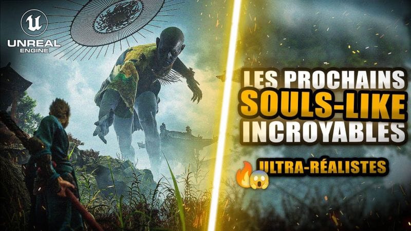Les 10 Prochains SOULS-LIKES Incroyables sous UNREAL ENGINE 5 ! 💀🔥 (Black Myth Wukong, ...)