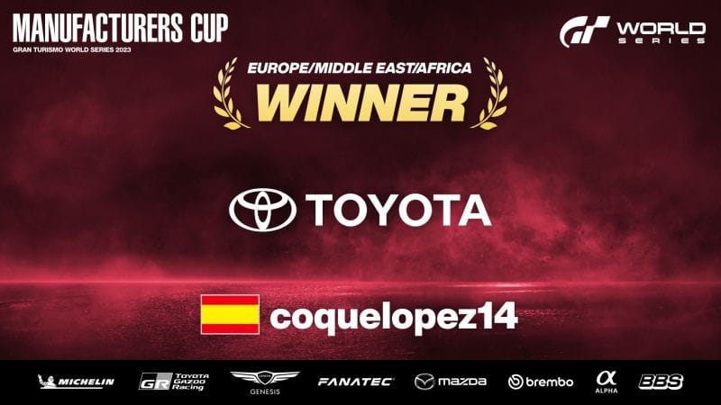 Le pilote Toyota coquelopez14 remporte les Séries en ligne sur le fil du rasoir ! - Rapport de course - Gran Turismo 7 - gran-turismo.com