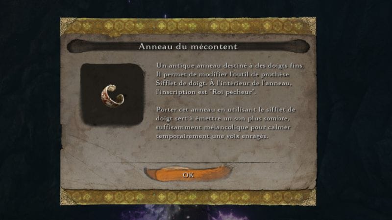 Guide Sekiro : L'Anneau du mécontent