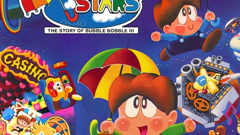 Sorti en 1991, Parasol Stars : The Story of Bubble Bobble III apportera sa bonne humeur sur les consoles modernes