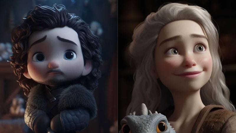 Games of Thrones : cette IA image les acteurs en version Disney Pixar