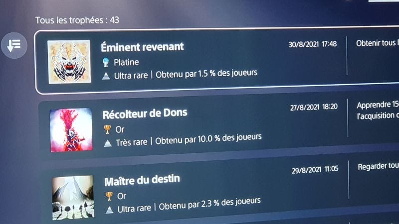 Platine 12 Code Vein