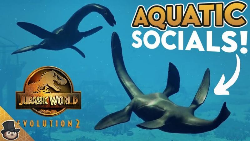 AQUATIC SOCIAL ANIMATIONS! Coming In Free Update 7! Jurassic World Evolution 2