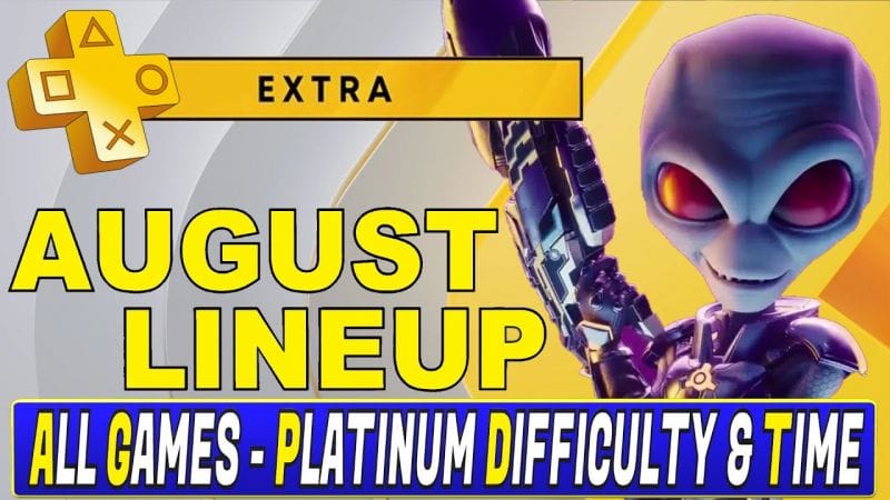 Playstation Plus Extra Games August 2023 | 17 Games - 3 Easy Platinums ✅- PS4, PS5