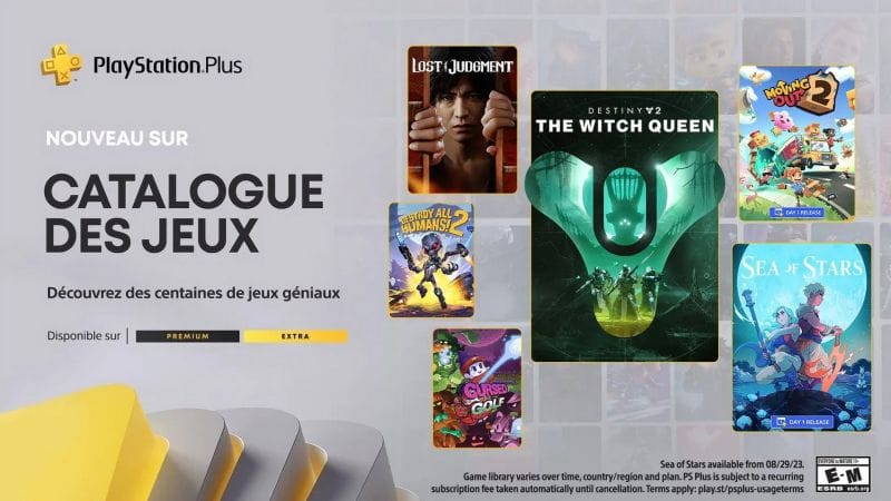 Les ajouts aux catalogues du PlayStation+ Extra et Premium, Août 2023 | News  - PSthc.fr