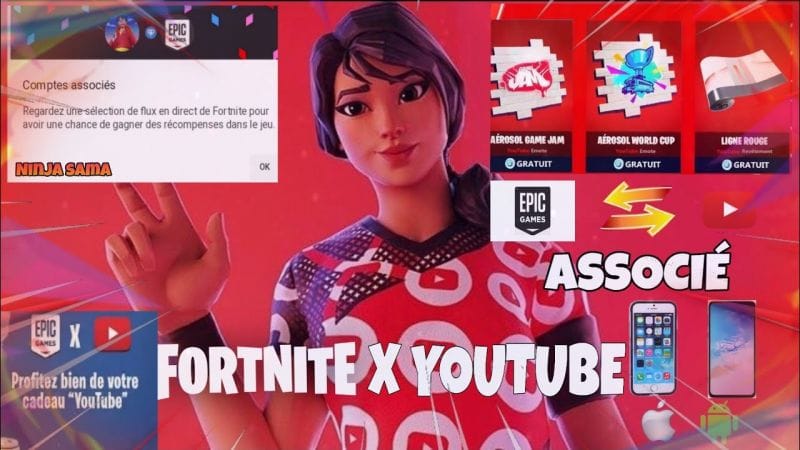 Fortnite comment associer son compte Epic a YouTube sur mobile