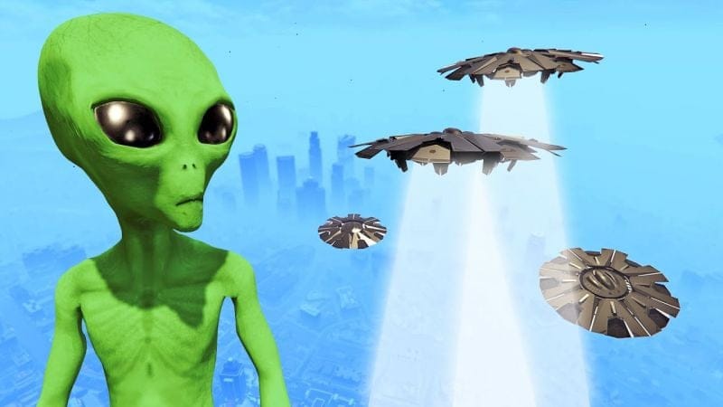 قراند 5 : غزو المخلوقات الفضائية لوس سانتوس | GTA V Alien Invasion Mod