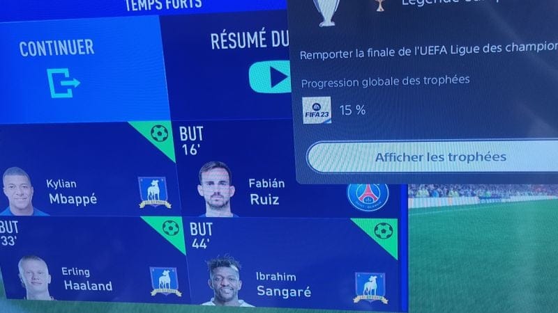 Mon 1er trophée or sur fifa