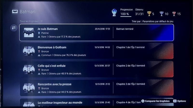 Platine # 2 Batman