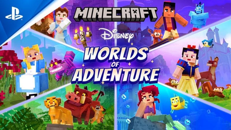 Minecraft - Disney Worlds of Adventure Launch Trailer | PS4 Games