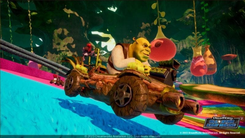 Les héros des films DreamWorks se retrouvent dans un jeu de course déjanté et ludique