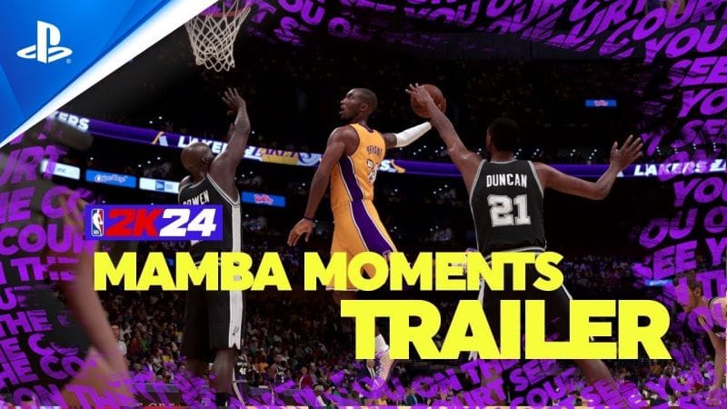 NBA 2K24 - Trailer d'aperçu des MAMBA MOMENTS | PS5, PS4