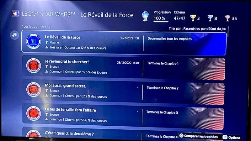 Platine # 16 LEGO Star Wars réveil de la force