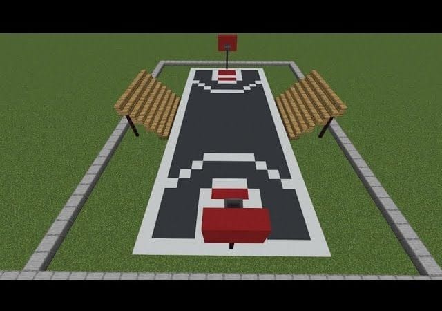 Tuto minecraft comment faire terrain de basket