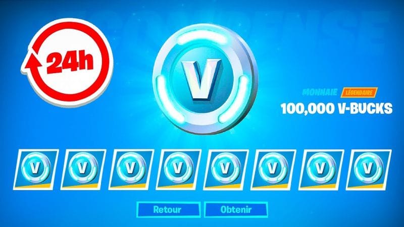 Combien de V-Bucks puis-je obtenir en 24 HEURES ?