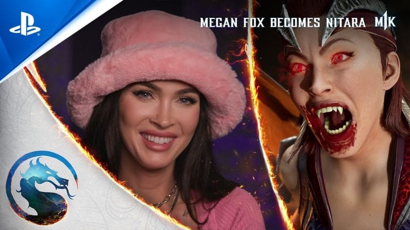 Mortal Kombat 1 - Megan Fox Becomes Nitara Trailer | PS5 Games