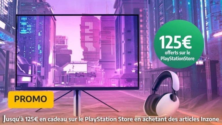 Sony : Jusqu’à 125€ offerts sur le PlayStation Store pour l’achat d’un casque ou d'un écran Inzone !