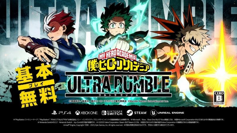 My Hero Ultra Rumble : Le Battle Royale My Hero Academia viendra enchaîner les Plus Ultra dès le 28 septembre