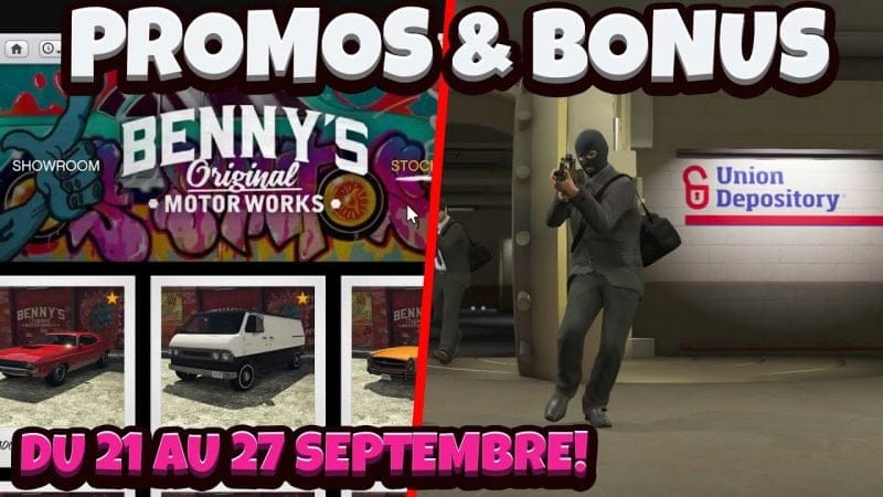PROMOS & BONUS DU 21 AU 27 SEPTEMBRE 2023 SUR GTA ONLINE!
