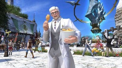 INSOLITE sur Final Fantasy XIV : KFC s'invite dans le MMORPG, les Chocobos en sueur