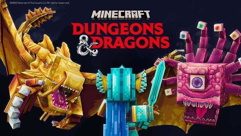 DLC Donjons & Dragons ajouté à Minecraft