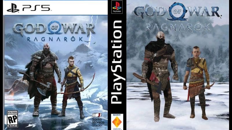 GOD OF WAR RAGNAROK - PS5 vs PS1 comparison
