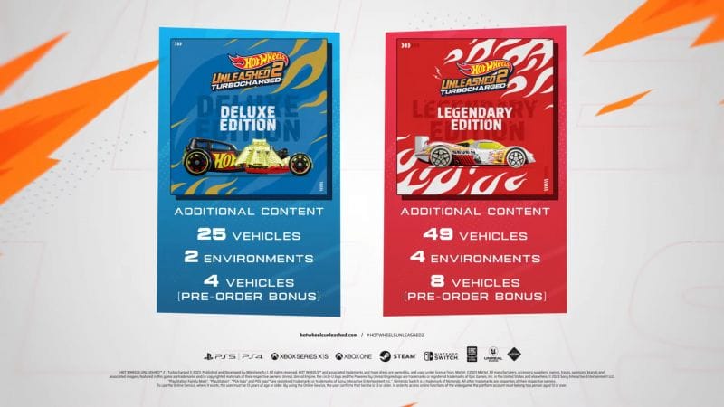 Hot Wheels Unleashed 2 bonus de précommande révélés dans une nouvelle bande-annonce