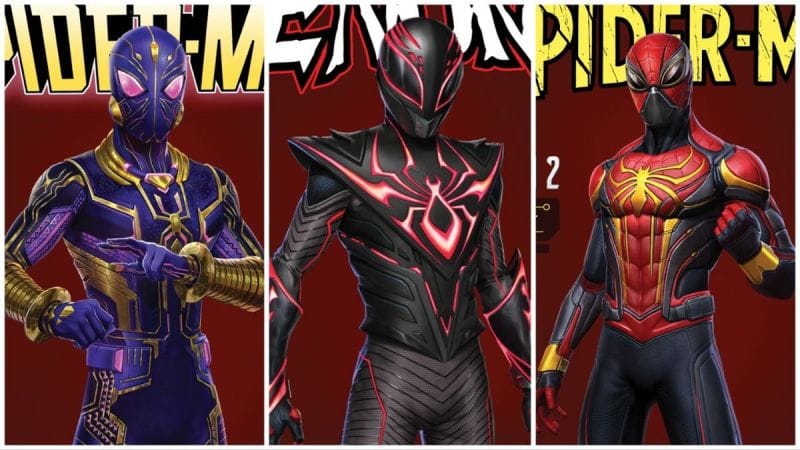 Des costumes de Spider-Man 2 en couverture de comics Marvel