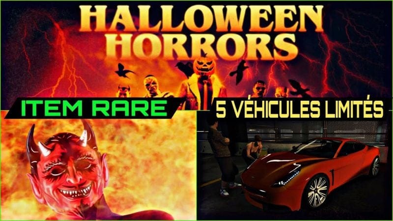 [BONUS GTA] ITEM RARE DE L’ÉVENT HALLOWEEN WEEK PART1  +LES 5 VÉHICULES LIMITÉS | GTA ONLINE