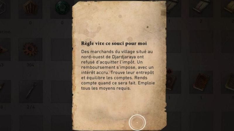 Énigme “Règle vite ce souci pour moi” : Comment résoudre la carte au trésor de Karkh d’AC Mirage ?