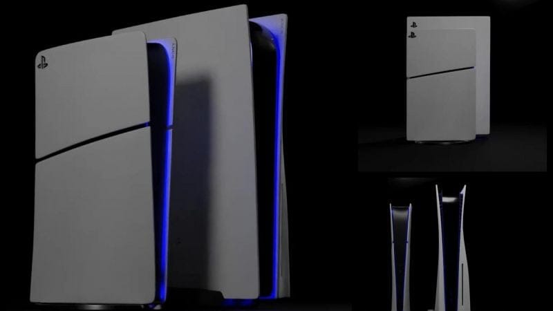 Comparatif des dimensions : la taille de la Sony PS5 Slim versus la PlayStation 5