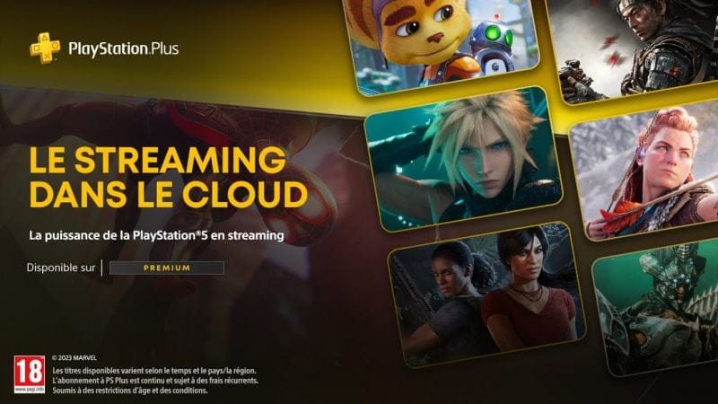 PlayStation Plus Premium : le streaming dans le cloud sera exclusivement disponible sur PS5