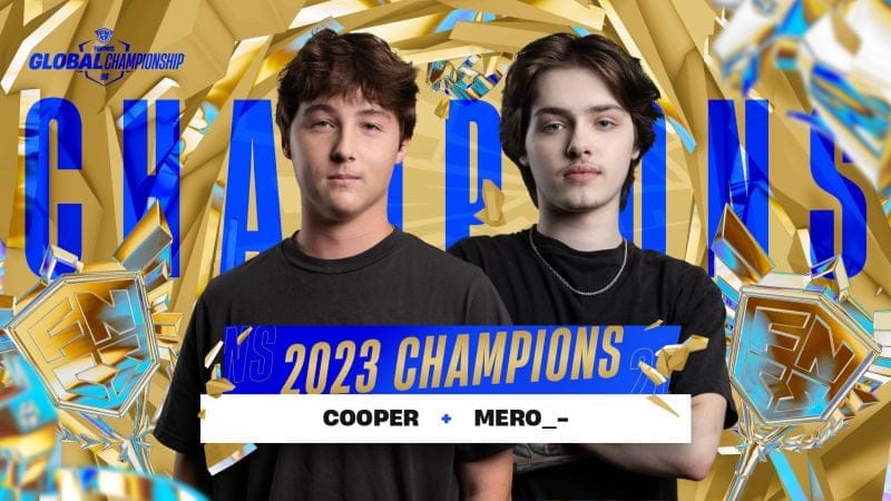 Cooper et Mero sont les champions de la série de championnat 2023 Fortnite