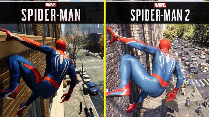 Marvel's Spider-Man vs Spider-Man 2 | PS5 | In-Depth Graphics Direct Comparison
