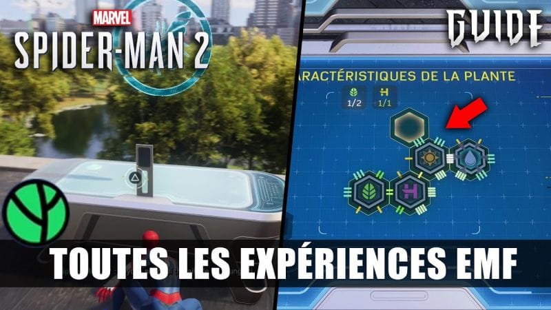 Marvel's Spider-Man 2 : Toutes les EXPÉRIENCES de l'EMF (Emplacements & Solution) 🏆 Fondamental