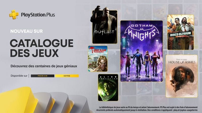 PlayStation Plus Extra - Octobre 2023 - Gotham Knights, Disco Elysium, Alien: Isolation, etc.