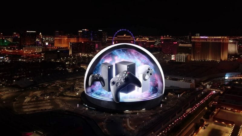 Xbox et PlayStation s’offrent des pubs géantes sur la Sphère de Las Vegas à 2 milliards de dollars