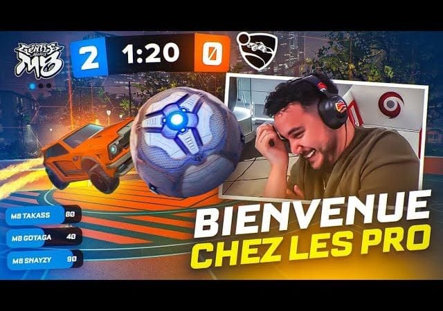 ON IMITE UNE GAME DE JOUEUR PRO 😂 (Rocket League ft. TakaS & Snayzy)